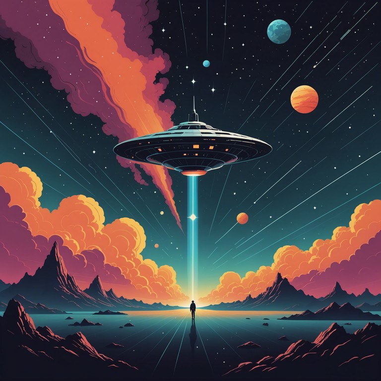 This track combines the ethereal quality of serenity with the driving force of classic rock. Soft, expansive synth textures blend with dynamic guitar riffs, creating an auditory expression that feels like traversing through galaxies. The melody captivates with its mixture of nostalgia and invigoration, expertly using reverb to create spaciousness and depth.