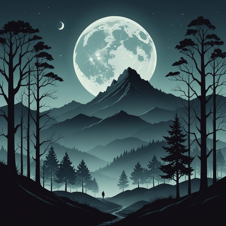 This track features a mysterious and unsettling take on traditional bluegrass. The melody, carried by a plaintive banjo, evokes the feeling of a suspenseful night in a secluded mountain area, where every rustle and shadow could tell a story. The arrangement builds tension, emulating the sense that something unseen lurks in the shadows of the old, windswept hollows.