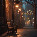 a soothing saxophone melody captures the calm of night.