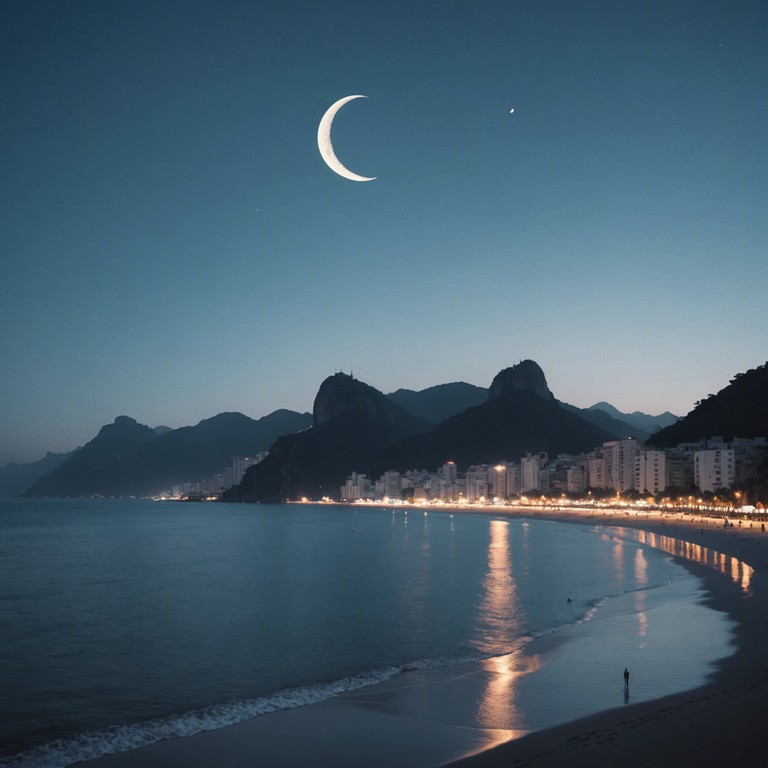 Exploring the darker, more introspective side of bossa nova, this composition employs minor key tonalities and unusual tempo variations. Paired with the sounds of distant traffic and nightlife murmurs, it evokes the unsettling quietude that can lie beneath rio’s vibrant chaos.