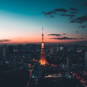 dreamy instrumental capturing tokyo's serene evening chillout