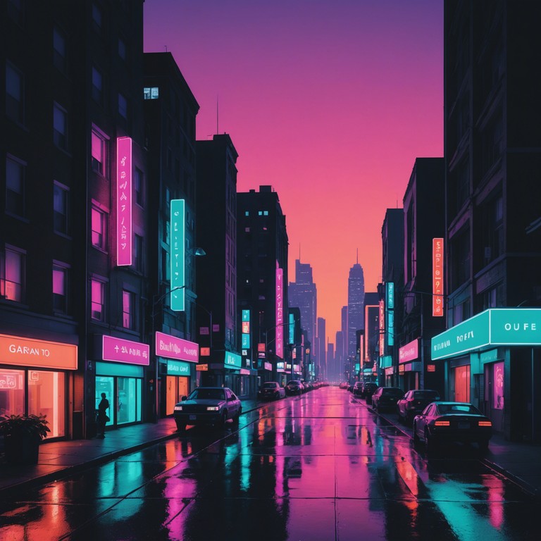 Crafting a sonic journey through a neon lit cityscape, this synthesizer driven track offers a dreamy yet energetic backdrop, perfect for evoking the allure of an electrified urban environment at night.