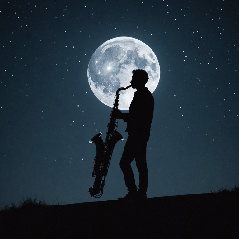 This track features gentle, swinging melodies that perfectlly capture a romantic evening under a starr filled sky, conveying warmth and relaxation. The saxophone adds a layer of deep emotion, making it ideal for a reflective evening or a quiet night spent at a cozy, dimly lit jazz cafe