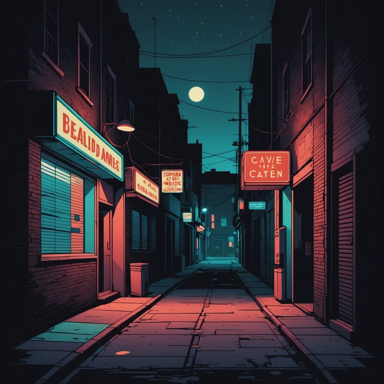 A sonic journey through the desolate pathways of an abandoned metropolis under the pale moonlight, where each note reflects off the shadowy concrete, creating a chilling yet oddly comforting nocturnal atmosphere.