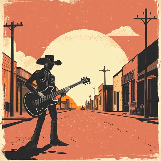 A toe tapping exploration where funky bass lines meet rustic western acoustic guitar melodies for a vibrant and adventurous experience through the wild west.