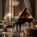 majestic melodies weave through elegant velvet draped lounges