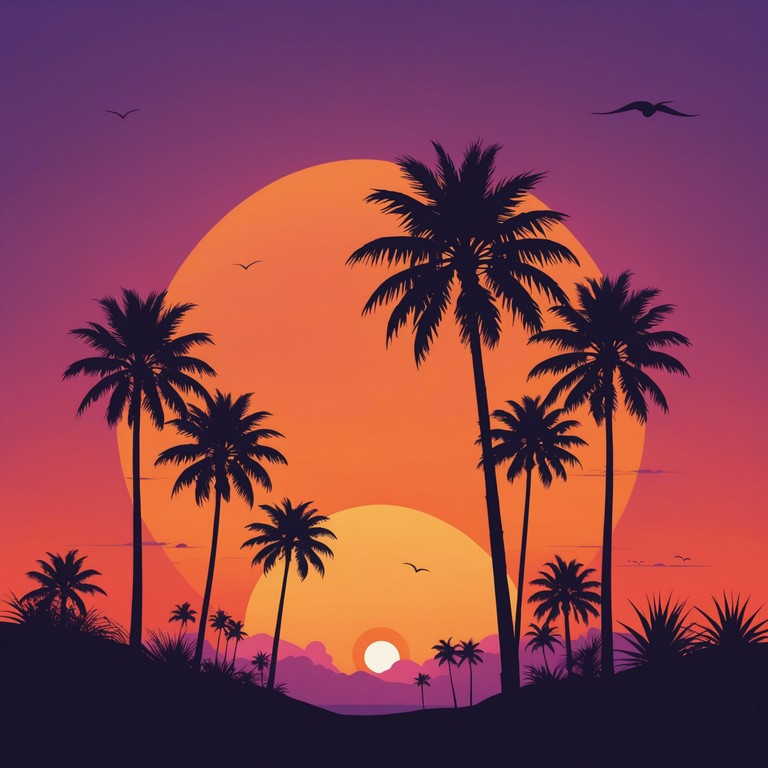 This piece is designed to evoke the serene beauty of a tropical sunset, merging soft, sophisticated rhythms with the rich sonic palette of tropical music. The melody flows gently, like a calm sea under a gradient sky, while subtle layers of percussion provide a soft, wave like rhythm that invites listeners to relax and imagine palm shadows dancing in the setting sun.