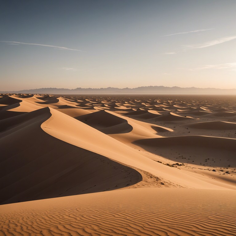 This instrumental track transports listeners to a serene desert landscape, evoking images of vast sands and timeless horizons. Using the duduk, an ancient wind instrument, the composition blends traditional melodies with subtle modern harmonies to create a peaceful, meditative atmosphere. The dynamic is gentle and flowing, encouraging deep relaxation and introspection.