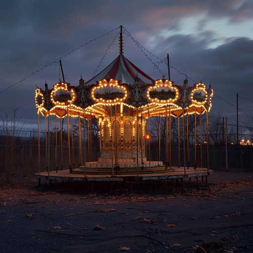 An unsettling cabaret piece blending eerie piano and haunting accordion, evoking the bittersweet allure of a gothic carnival's final act. Brimming with dark nostalgia and theatrical suspense.