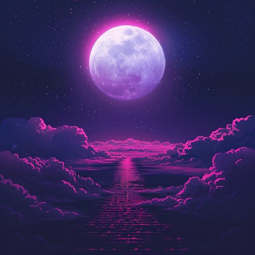 This instrumental track encapsulates the feeling of a serene night drive under a starlit sky, with pulsating synths creating a rhythmic, hypnotic soundscape that feels both spacious and intimate