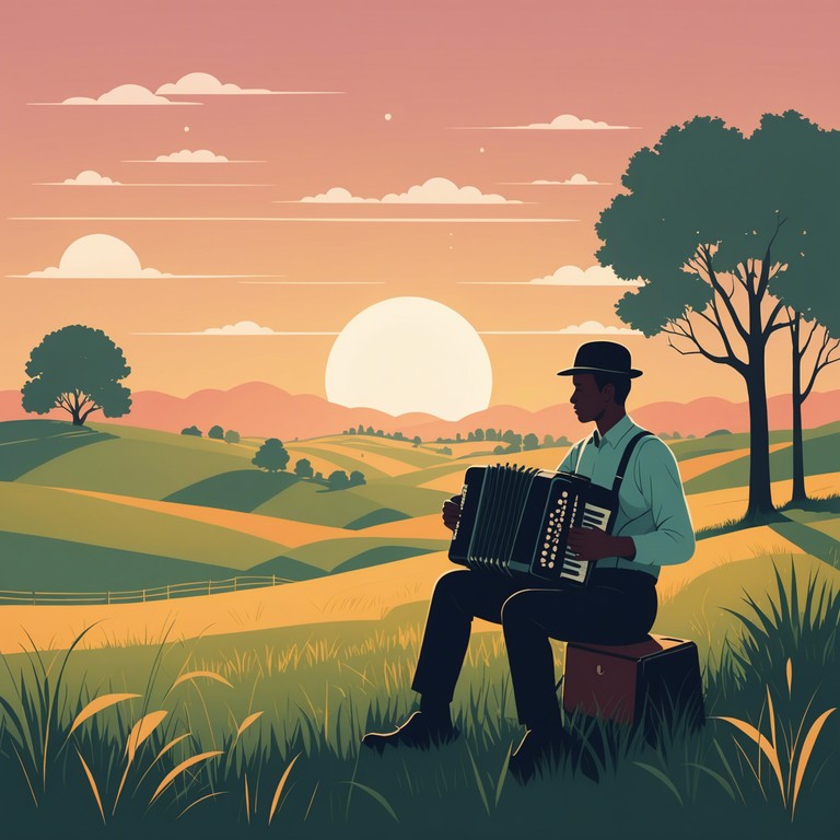 Sit back and let the soft, melodious strains of a traditional accordion transport you to a tranquil afternoon in the countryside, where the rhythm of the polka sets a peaceful, joyful pace.