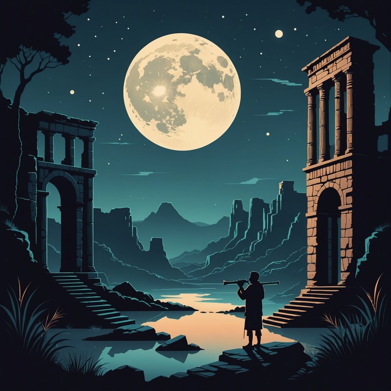 In this piece, the serenity of a moonlit night blends with the haunting echoes of ancient spirits. Using traditional instruments, the composition combines the rhythmic complexity of latin jazz with ethereal soundscapes inspired by latin american folklore and mythology. The music navigates through peaceful tranquility and subtle tension, evoking a journey through time where past and present meet under the celestial glow.