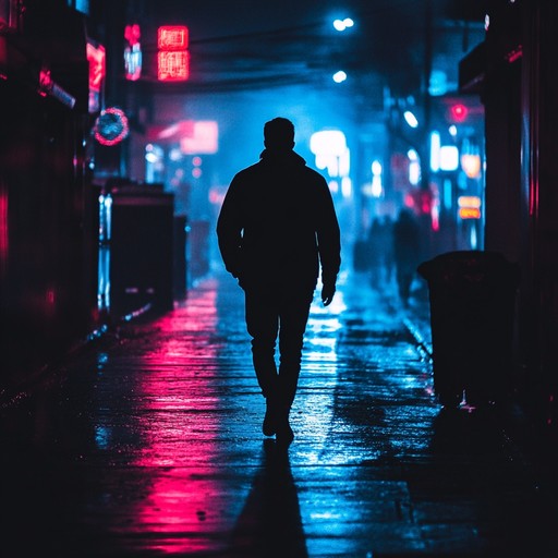 An instrumental track blending funk rock grooves with an ominous atmosphere, evoking the feeling of walking through shadowy city streets at midnight. Deep basslines, edgy guitar riffs, and tight rhythms create suspense and intrigue.