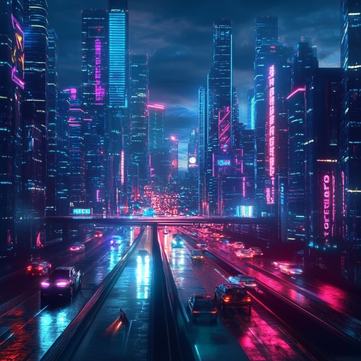 Dive into a nocturnal cityscape where relentless electronic rhythms and powerful synths create an electrifying cyberpunk atmosphere. Ideal for high energy activities, gaming, or enhancing dramatic scenes.