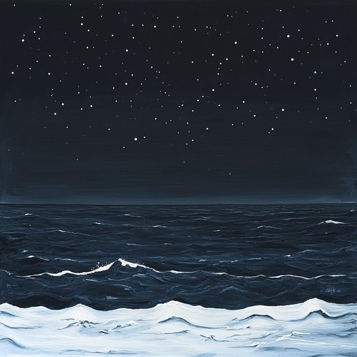 This composition features the calming essence of the ocean at night, using subtle wave like synthesizer sounds to create an ambiance of peace and tranquility. This piece is designed to reduce stress and enhance relaxation, prefect for deep meditation or winding down after a long day.