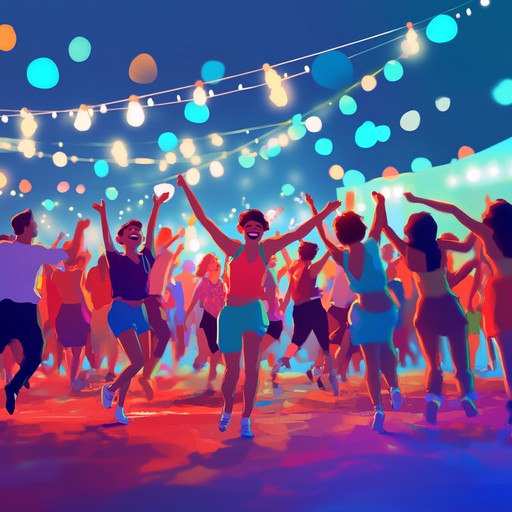 A high energy instrumental j pop track that exudes happiness and the carefree spirit of summer festivals. The piece features lively electronic beats, catchy synths, and vibrant melodies perfect for lifting spirits and creating a fun, joyous atmosphere.