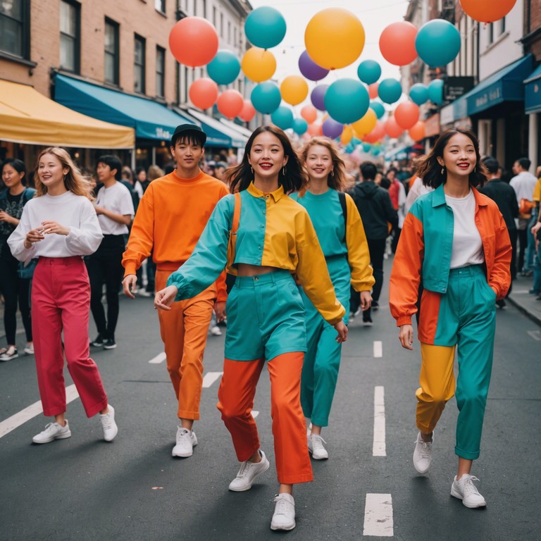 Imagine a pulsating reggaeton beat with playful steel drums leading the melody, creating an ambience of a sunlit beach party with people dancing and enjoying the moment.