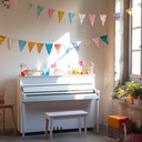 harmonious piano creating a joyous festive atmosphere