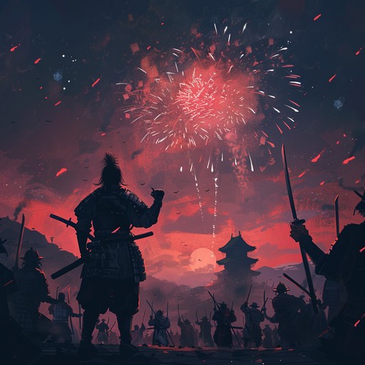 An exhilarating instrumental metal track that captures the euphoria of an epic battle's victory. Blazing guitar riffs, thunderous drums, and soaring leads blend to create a powerful, uplifting atmosphere that evokes images of warriors celebrating their triumph. Perfect for any moment that needs a surge of victorious energy.