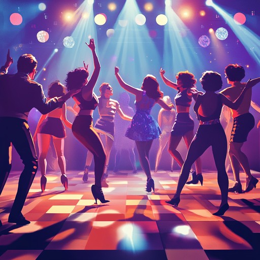 Step back in time to the bustling dance floors of the 1970s. This track features energetic disco rhythms and funky bass lines interwoven with vibrant synthesizer melodies and brass accents, creating an atmosphere of endless celebration and dance.