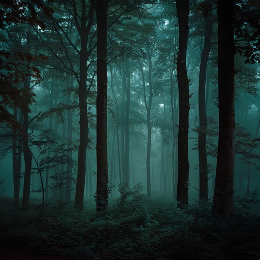 An instrumental piece that conjures images of an ancient, shadowy forest, where eerie melodies and mysterious sounds intertwine, creating a dark folk atmosphere that is both haunting and captivating.