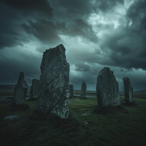 Experience a deeply brooding instrumental tune echoing the ancient celtic heritage on a mystical full moon night. With a sorrowful tone and haunting melodies, this piece transports you to a world of legends and timeless melancholy.