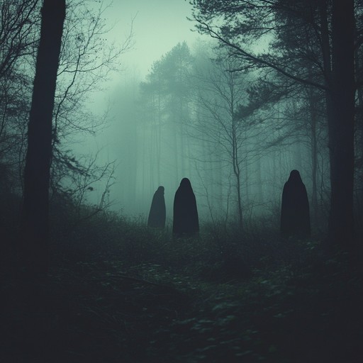 A spine chilling journey through a dark forest with whispering shadows, eerie melodies, and haunting harmonies, creating an unsettling and mysterious atmosphere. The accordion leads with ghostly arpeggios, supported by a foreboding bassline and sparse percussion, perfect for a chilling narrative.