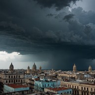 passionate beats under a turbulent sky.