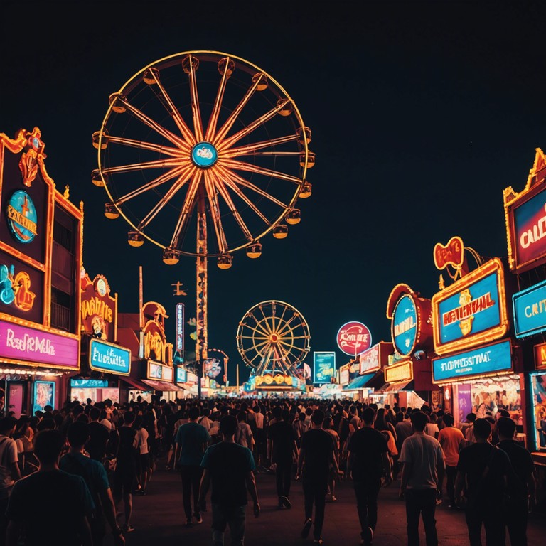 Delving deeper into the heart of the carnival, this version intensifies the pandemonium with even more explosive and unpredictable musical twists. As the track progresses, it crafts a vivid soundscape that feels like a rollercoaster ride through a festival of sound and color.