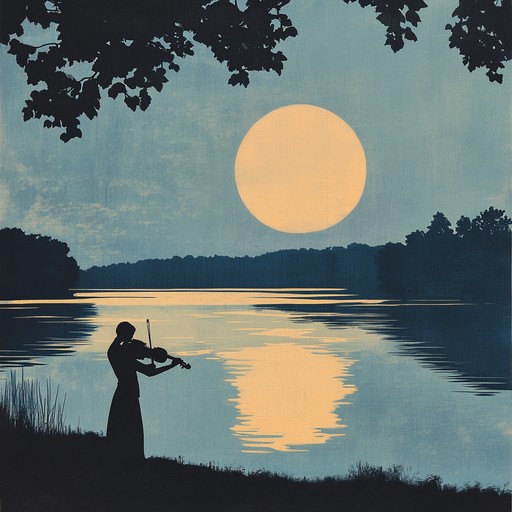 A soft embrace of string harmonies with delicate violin leads, evoking the serene essence of nighttime. The piece smoothly transitions through peacefully intertwining melodies, leading listeners into a calm and ethereal dreamscape