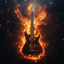 energetic metal instrumental featuring powerful, uplifting melodic riffs