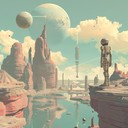 intriguing soundscape blending futuristic and unusual cosmic elements