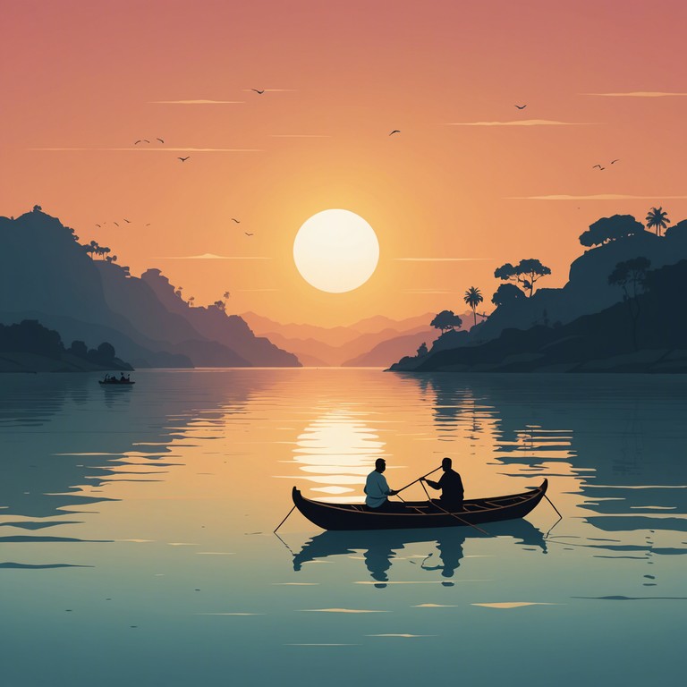 Immerse yourself in a soulful journey where eastern traditional sounds blend seamlessly with rock elements, creating a meditative yet energetic atmosphere. This piece captures the essence of the ganges at dawn, reflecting its serene yet powerful spirit.