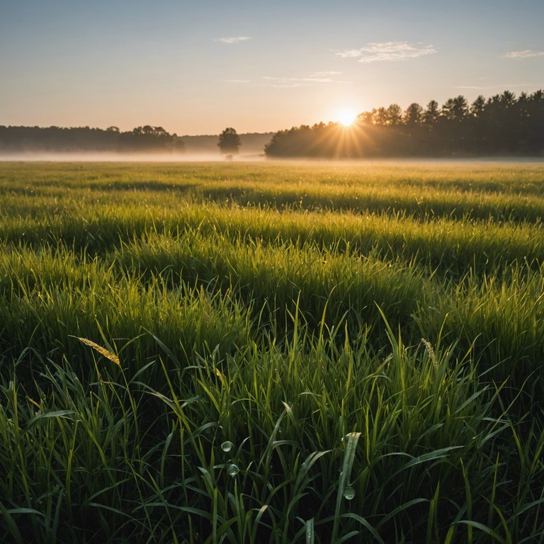 An uplifting melody that captures the essence of a fresh new morning on a sunlit meadow, providing a soundtrack for moments of peace and quiet reflection. The acoustic guitar intertwines with the sounds of nature, celebrating the gentle start of the day.