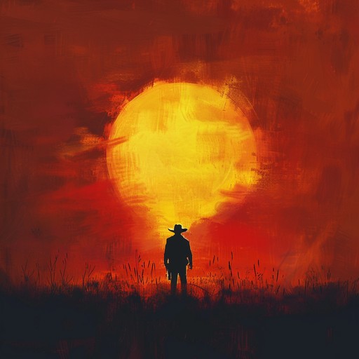 Experience the heat and romance of a desolate western landscape with emotive guitar riffs and a rhythm that tells tales of love and loss in the arid expanse. The melody captures the essence of the burning sun and the passionate beat of untamed hearts, blending traditional western motifs with a contemporary twist.