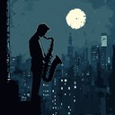 a soulful journey blending jazz and house under moonlight