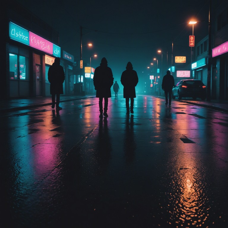 This track embodies the essence of a cyberpunk soundscape, featuring high energy beats and an aggressive undertone. The music evokes images of neon lit cityscapes and underground hacker dens, perfect for a night ride through a dystopian city.