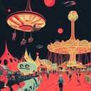 a chaotic, whimsical tour of a cosmic funfair