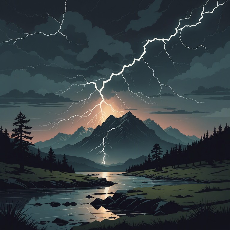 This track blends the raw power of rock with the dramatic swells of symphonic arrangements, creating a soundscape where gritty guitar riffs meet sweeping orchestral backdrops. Featuring an electric guitar that commands attention, this piece ventures through a landscape of intense emotional peaks and troughs, embodying the struggle and triumph of its underlying themes.