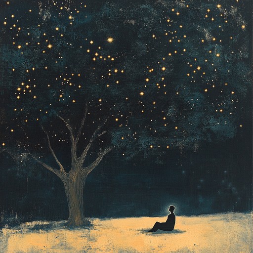 An instrumental track that combines soft, shimmering synth pads with delicate guitar plucks, creating an ethereal atmosphere that feels both personal and expansive, as if sharing secrets under a starlit sky.