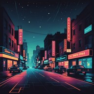 dance of light and shadows in urban night