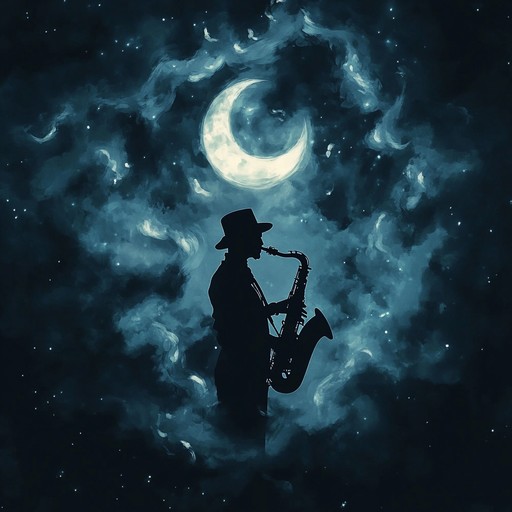 An unsettling jazz composition featuring brooding saxophone over haunting rhythms, painting a sonic picture of specters roaming moonlit streets.