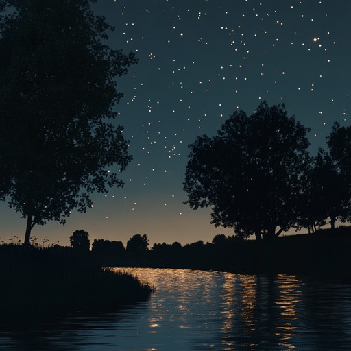 An instrumental swing piece featuring soothing saxophone melodies and delicate piano harmonies, inspired by the calmness of a starry night. The gentle rhythm and tranquil tones evoke a sense of peace and relaxation.