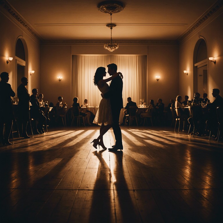 Echoes in the night plunges deeper into the heart of a timeless love story set against the backdrop of a vintage buenos aires tango scene. The music swirls around the dancers, enveloping them in a world where only their emotions and the music exist, transcending time and space.