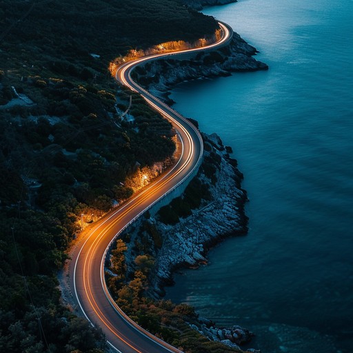 Visualize cruising down an undisturbed coastal road as the sky transitions from shades of orange to a deep twilight. The gentle electric guitar playfully dances over an easy going rhythm that perfectly embodies a peaceful escape from the daily rush.