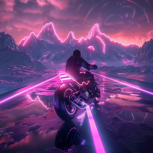 Imagine soaring through a digitally-rendered city under neon skies, where smooth synth leads blend with a steady electronic beat to create an immersive auditory journey.