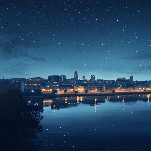 A soothing, melodious representation of the city under the stars, with gentle, flowing synths painting a picture of calm and wonder amid the city’s usual chaos.