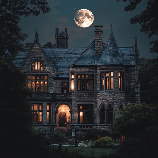 Imagine the sound slowly intensifying as the listener moves deeper into the mysterious corridors of an ancient, haunted mansion where every shadow could hide secrets.