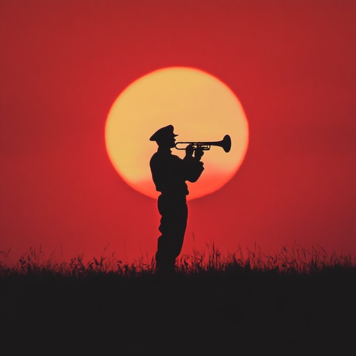 An instrumental military composition blending solemn bugle melodies with soft percussion to evoke soldiers' longing and distant battlefield memories