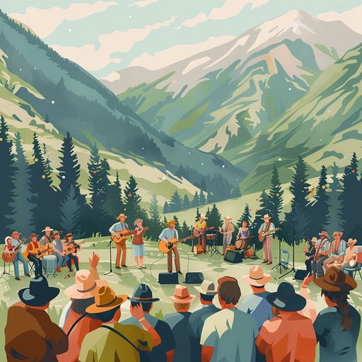 A joyful and lively bluegrass tune featuring upbeat banjo solos and vibrant rhythms. It captures the essence of appalachian traditions with its energetic and confident sound, perfect for creating an uplifting atmosphere.